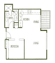 Open 1x1 304 floor plan